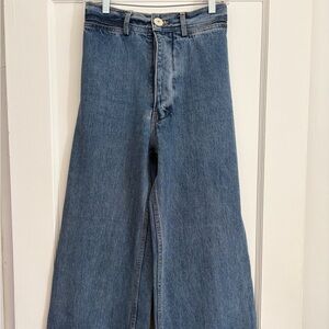 Jesse Kamm Blue Denim Sailor Pants